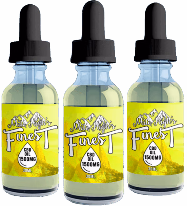 Mile High's Finest Lemon 1500MG Tincture 3 pack