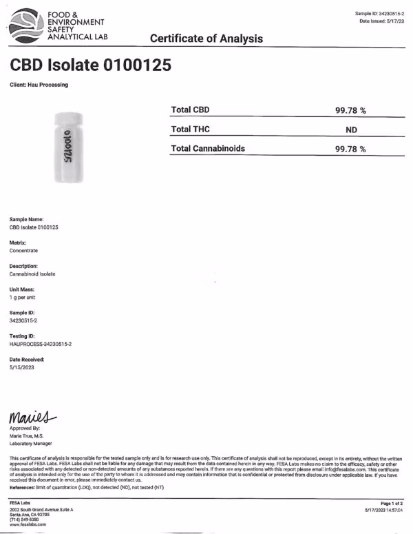 Mile High's Finest 1000MG Isolate 5 Pack - Image 3