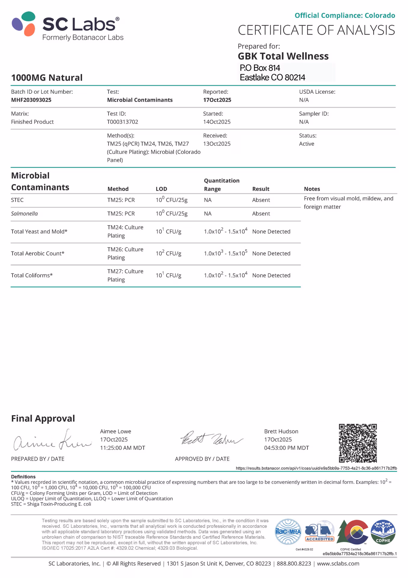 Mile High's Finest Natural 1000MG Tincture - Image 3