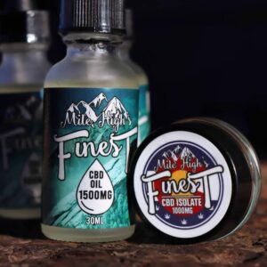Mile High's Finest Mint 1500MG Tincture 1000mg Isolate Combo